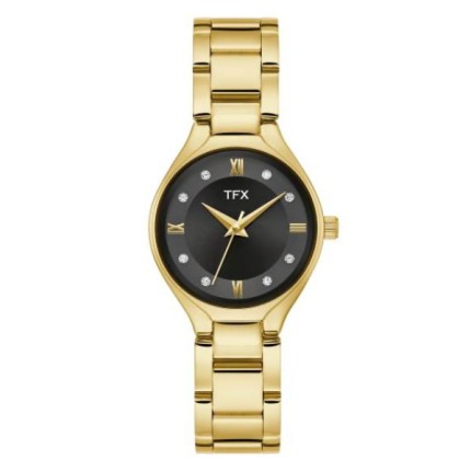 Bulova Ladies' TFX Gold-Tone Stainless Steel Watch 